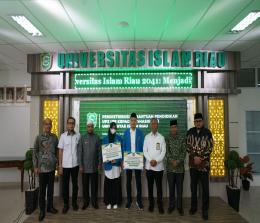 Unit Pengumpul Zakat Universitas Islam Riau kembali melaksanakan pendistribusian bantuan pendidikan (foto/ist)